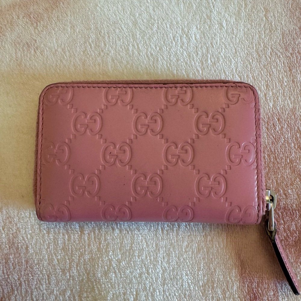 Authentic Gucci Pink Leather Wallet